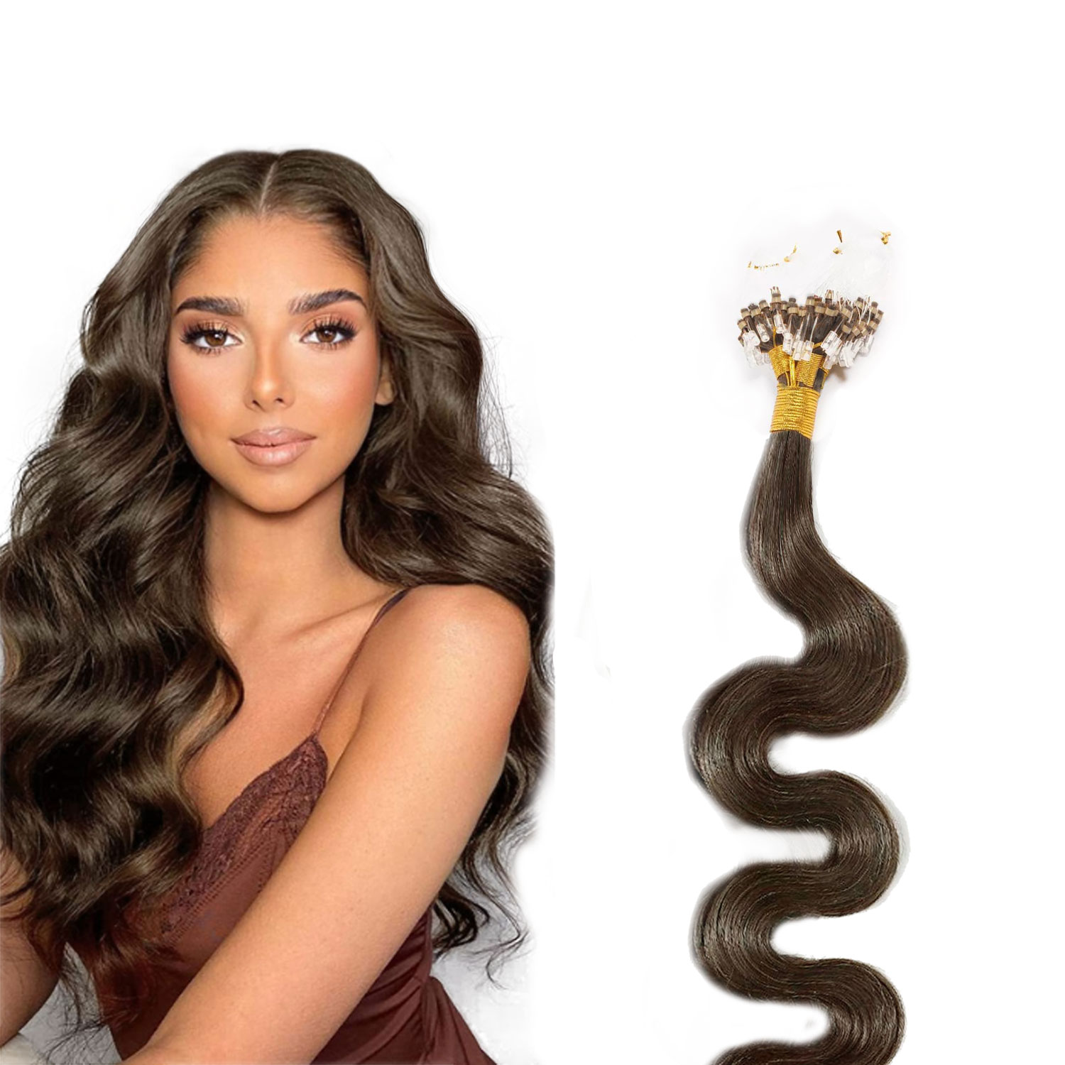 Micro Loop Curly Hair Extensions Golden Blonde 16 , Buy Micro Loop Curly Hair Extensions Golden